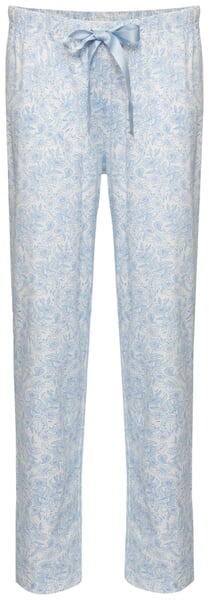 Damespyjama-broek met patroon Lichtblauw