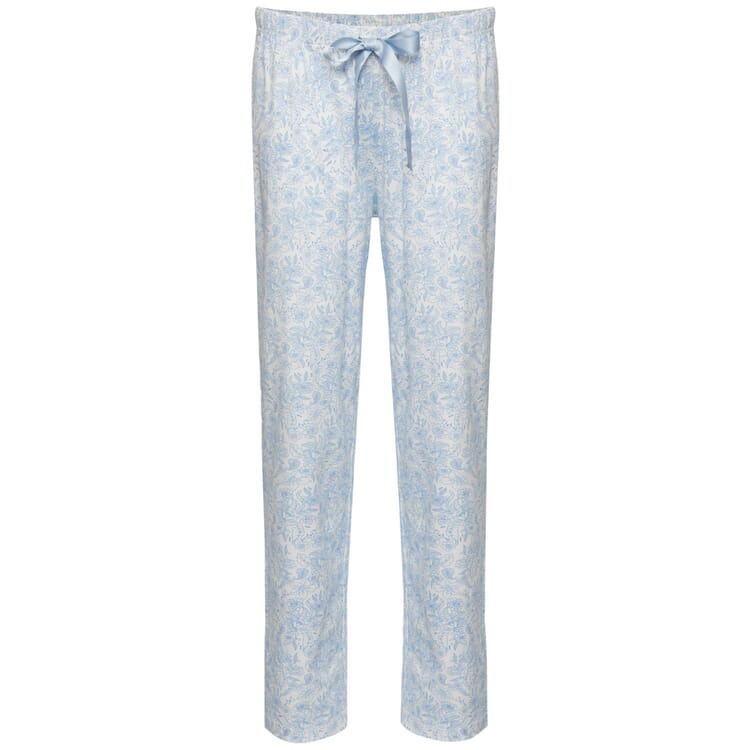 Pantaloni da pigiama da donna con motivi, Azzurro