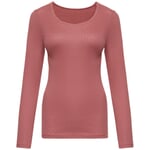 T-shirt à manches longues pour femme Ajour Couleur cuivre