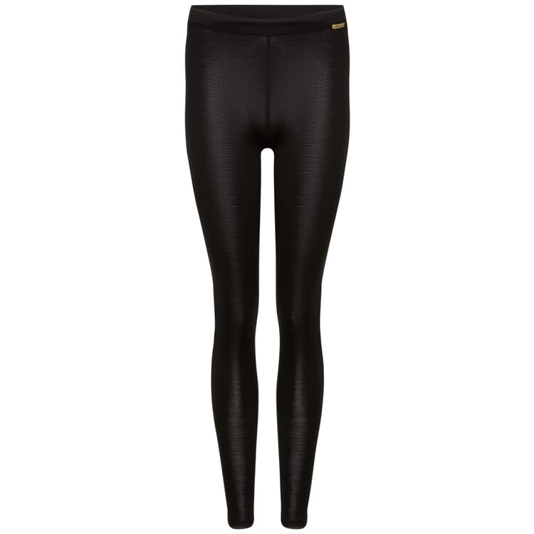 Women's Wool-Silk Leggings, Black