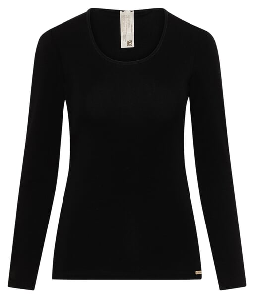 Maglietta da donna a maniche lunghe Nero