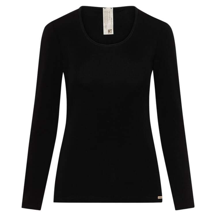 Maglietta da donna a maniche lunghe, Nero