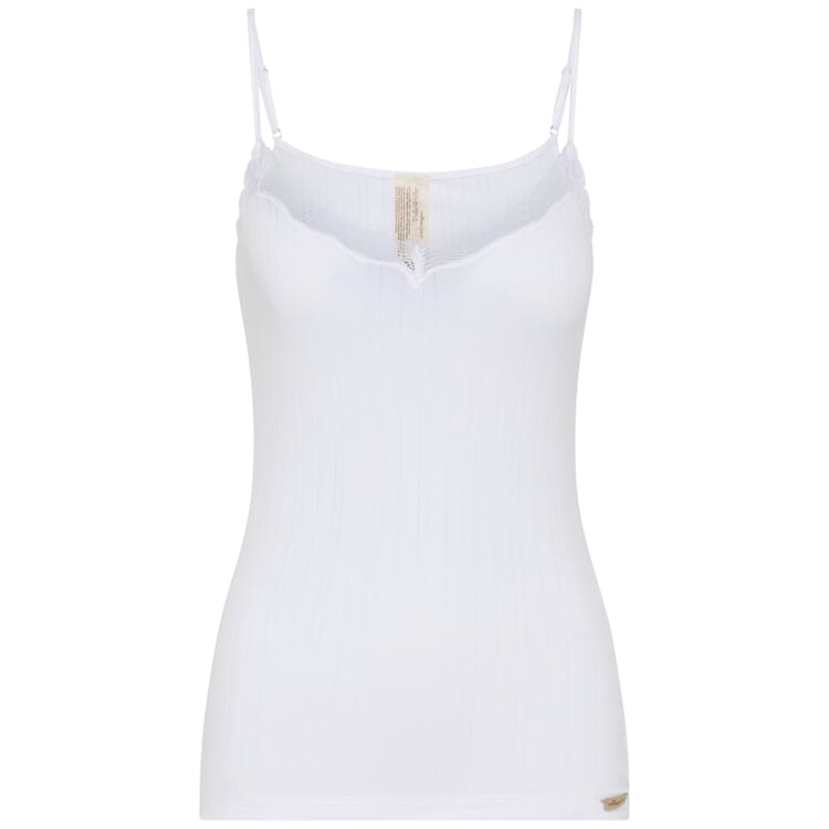 Canotta da donna Nadelzug, Bianco
