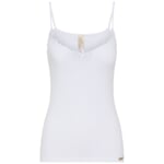 Women’s Undershirt with Ribbed Hem White