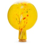Sfera da giardino in vetro della Turingia" Giallo-variegato"