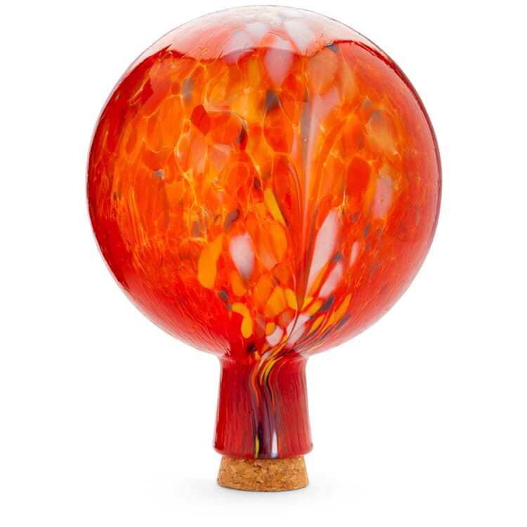 Boule de jardin en verre de Thuringe", Rouge-Multicolore