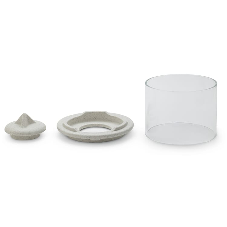 Copri-fiamma per piccola lampada Schmelzfeuer® in ceramica, Bianco