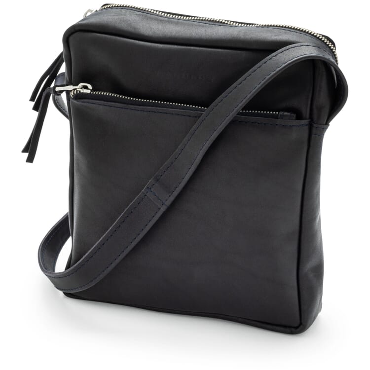 Bolso bandolera pequeño, negro y azul