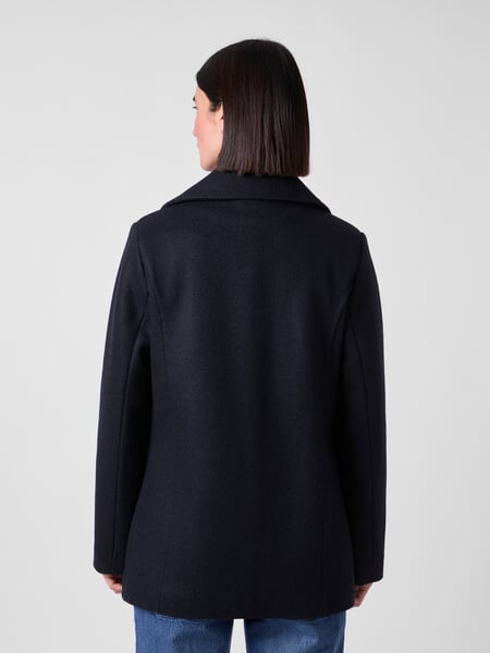 Bretonische Kaban-Jacke Damen Marine 334, Tragebild