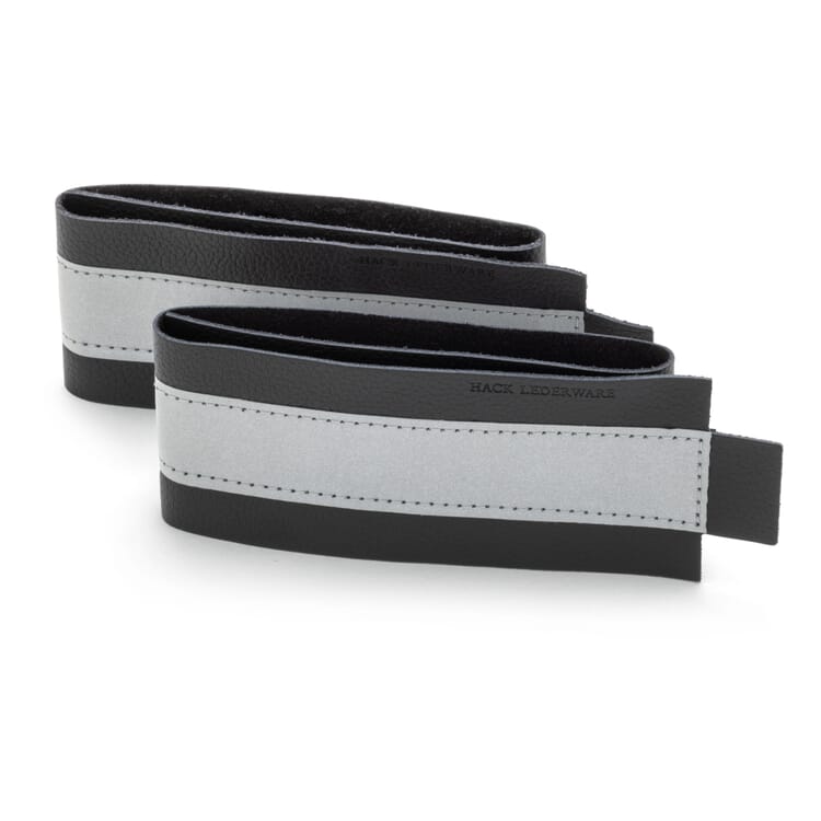 Cinturino in pelle con strisce riflettenti