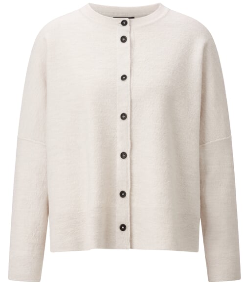 Damen-Wolljacke Naturweiß