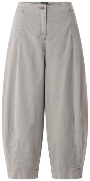 Damen-Stoffhose Hellgrau