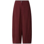 Pantaloni da donna in tessuto Rosso vino