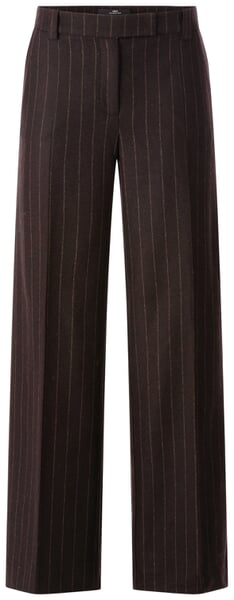 Damen-Marlenehose Nadelstreifen Braun