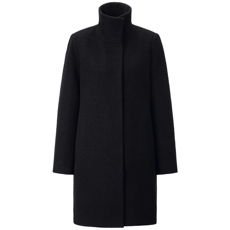 Women’s Felted Coat, Black