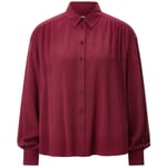 Blusa de viscosa para mujer Burdeos