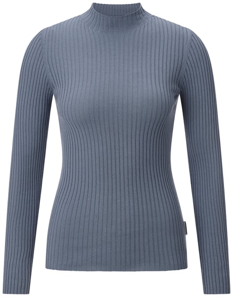 Damen-Strickshirt Graublau