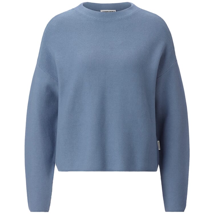 Women’s Knit Sweater, Gray-blue