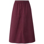 Jupe pour femme en babycord Bordeaux