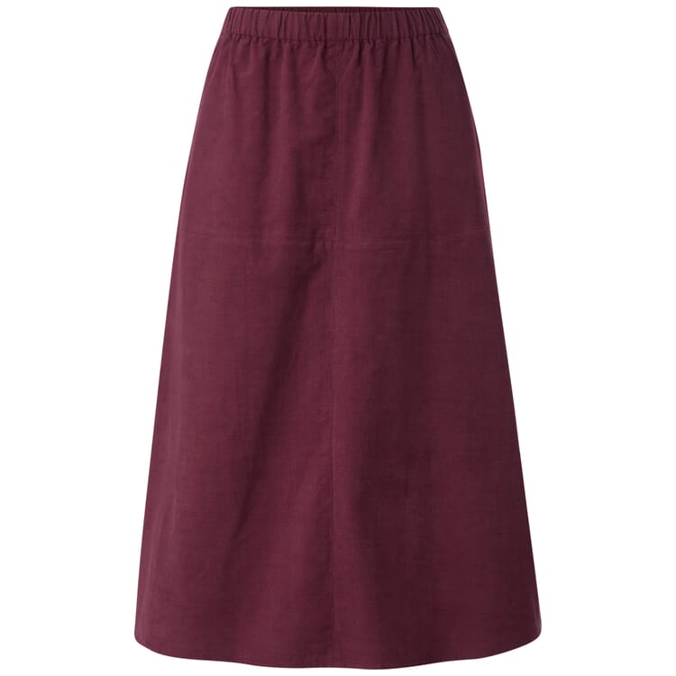 Jupe pour femme en babycord, Bordeaux