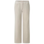 Pantalon en velours côtelé pour femme, coupe droite Blanc naturel