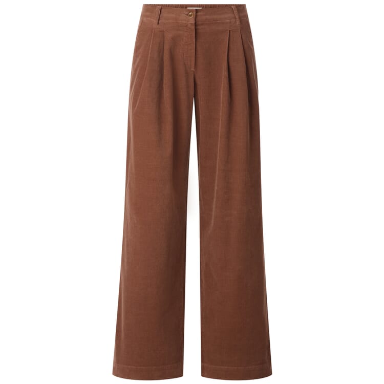 Damen-Cordhose mit Bundfalten