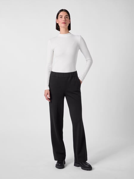 Damen-Wollhose Schwarz, Tragebild