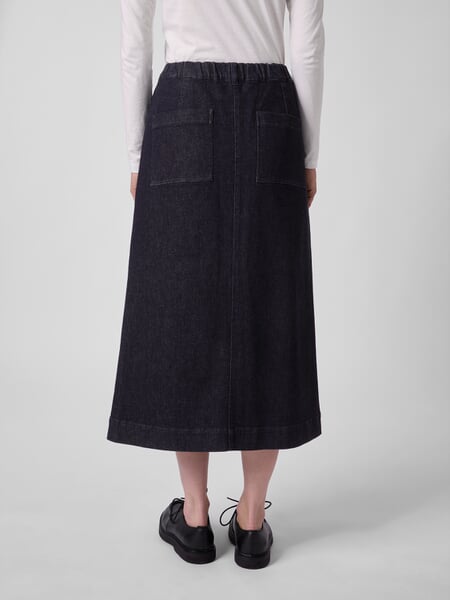 Gonna di jeans da donna Blu denim, Tragebild