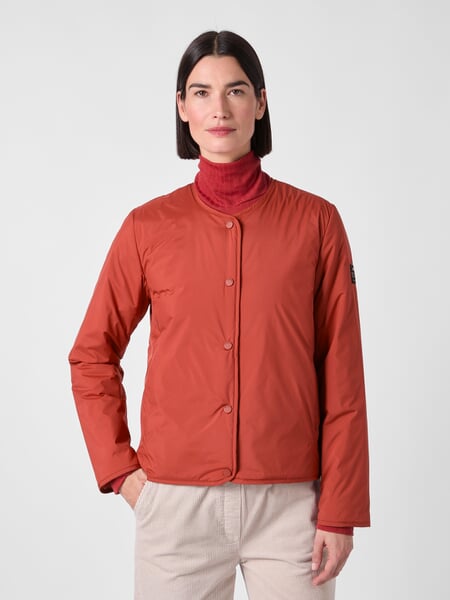 Damen-Kurzjacke wattiert Orange, Tragebild