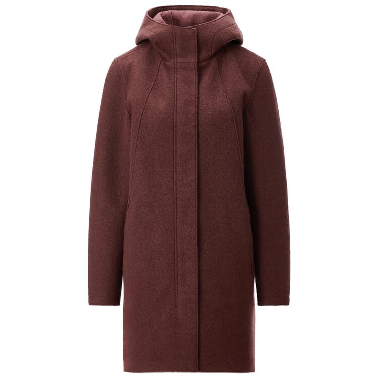 Damen-Wollparka, Marone
