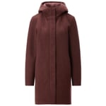 Wollen parka voor dames Marone