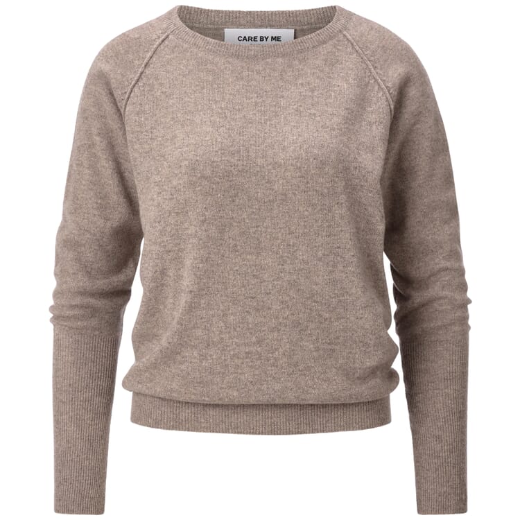 Maglione da donna in cashmere, Marrone chiaro