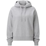 Sweat à capuche pour femme Gris clair chiné