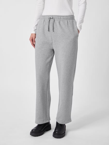 Damen-Sweatpants meliert Hellgrau, Tragebild