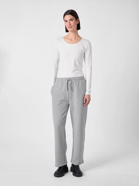 Pantaloni da tuta da donna screziati Grigio chiaro, Tragebild