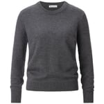 Damepullover i merinould Anthracite