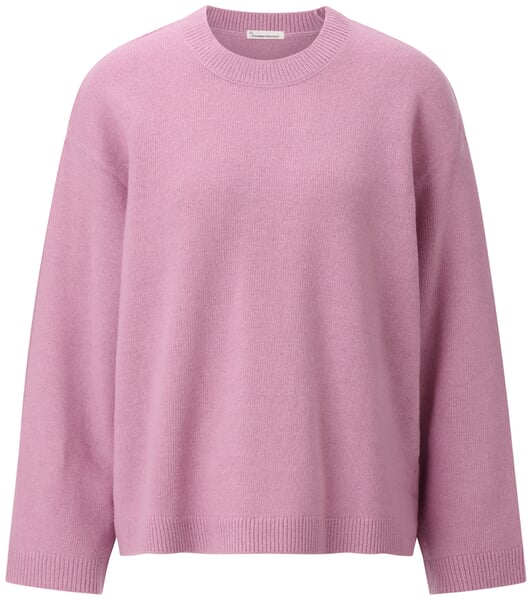 Damepullover i lammeuld Dusty rose