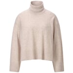 Damestrui van lamswol Beige