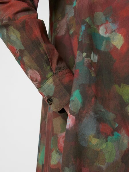 Damesjurk met knopen Meerkleurig, close-up