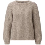 Pull femme en alpaga et coton Naturel