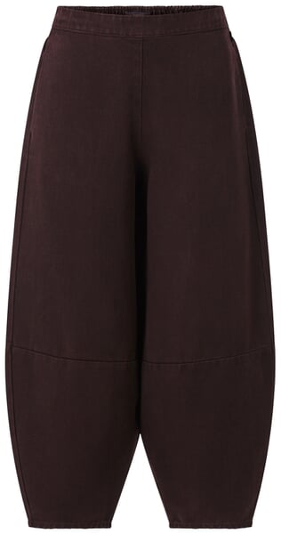 Damen-Stoffhose Lyocell Braun