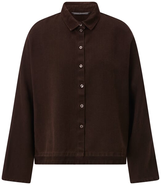Damenbluse Lyocell Braun