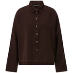Damenbluse Lyocell Braun
