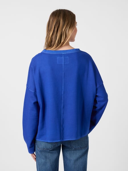 Jerséis de mujer Azul real, Tragebild