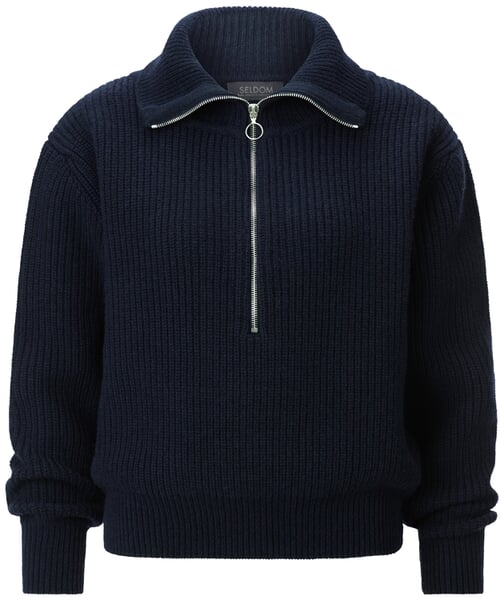 Damen-Troyer Oversized Dunkelblau