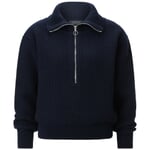 Damen-Troyer Oversized Dunkelblau