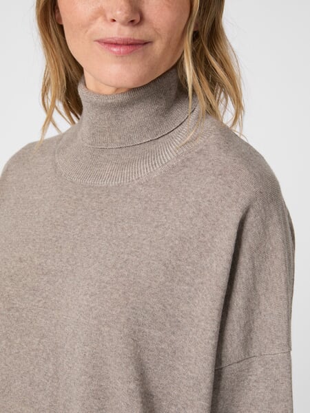 Maglione a collo alto da donna Marrone chiaro, Detailsicht
