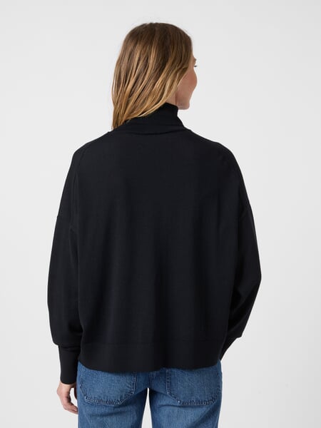 Maglione a collo alto da donna Navy, Tragebild