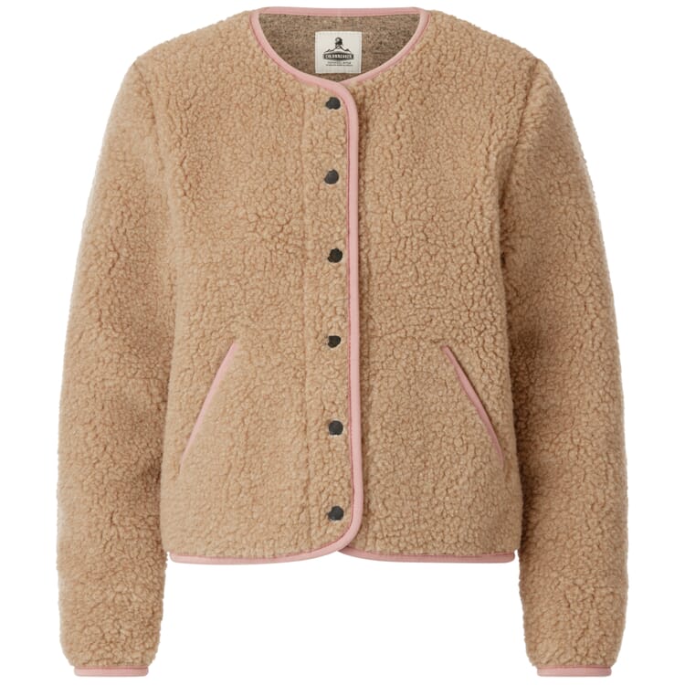 Veste femme en laine peluche Teddy