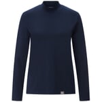 Damen-Langarmshirt Stehkragen Navy